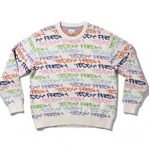 Teddy Fresh Sweater 3X All Over Multi Color
